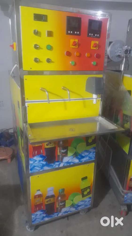 Soda machine bottle plant + CO2 gas + bottle labeling machine