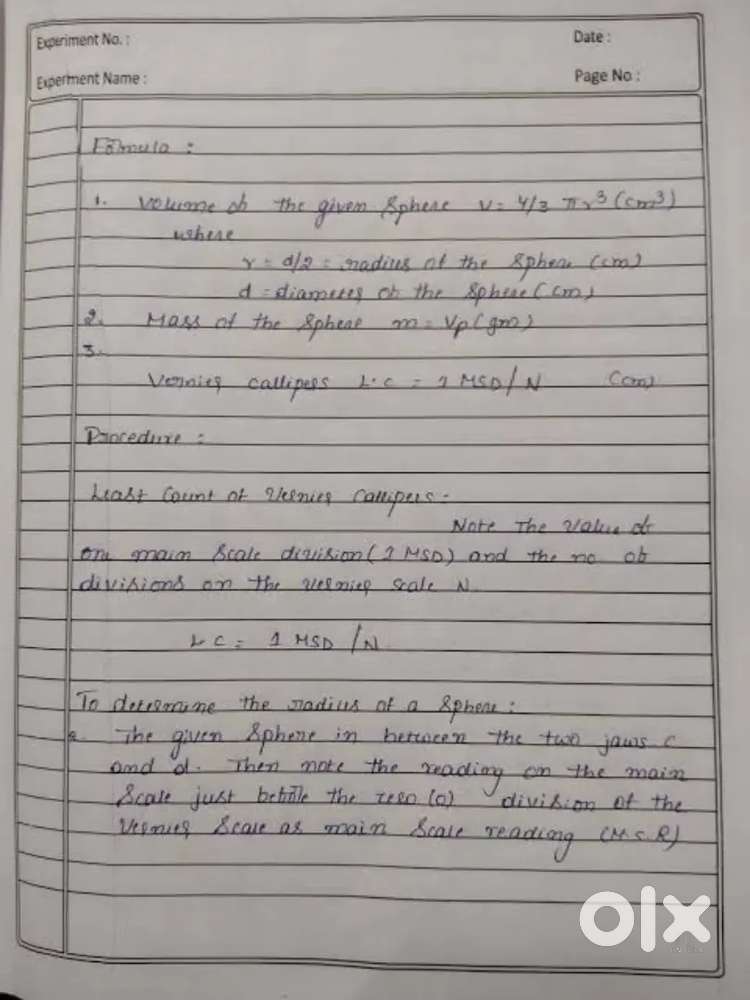 Notes, records and assignments will be written by hand