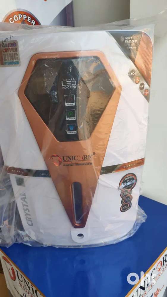 Brand new Unicorn water filter classic 4in1 copper alkaline 12liter