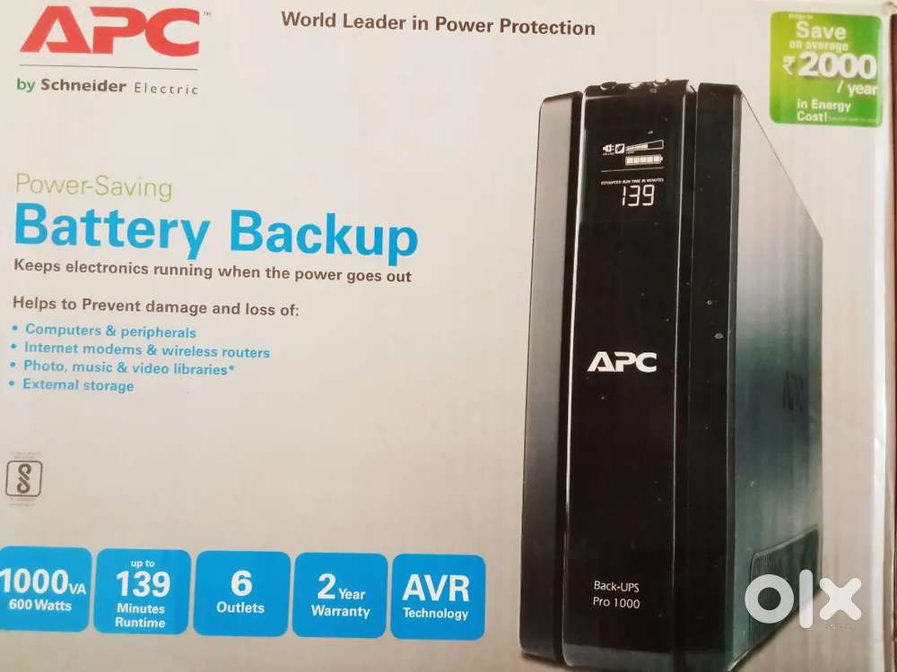 APC Back-UPS Pro 1000 - Reliable Power Backup for PC/Home Office 