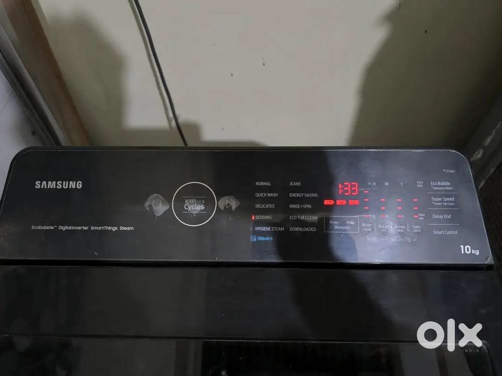 Samsung washing Machine Load capacity 10.0kg water consumption 13.9 L