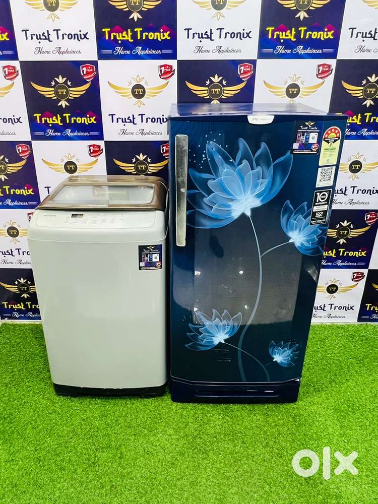 Godrej latest refrigerator and Samsung diamond drum machine available