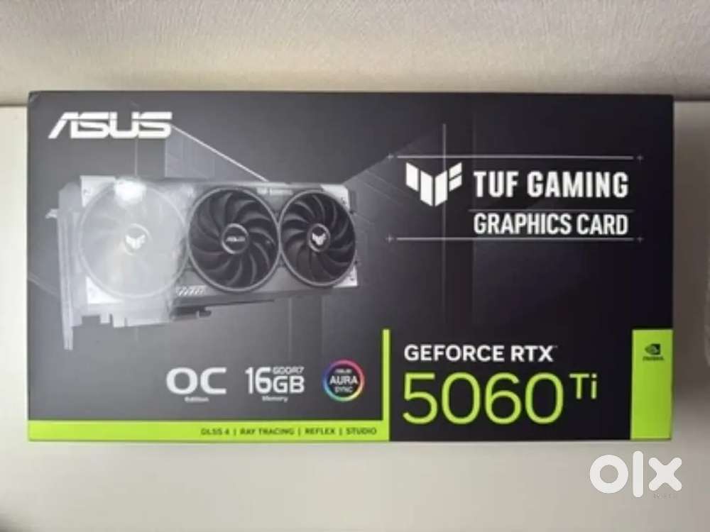 Used card Asus TUF Gaming GeForce RTX 5060 Ti 16GB OC Edition.
