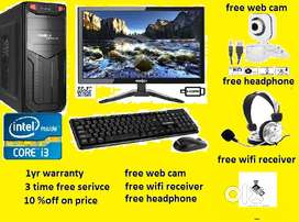 10% off New foxin i5 3rd gen full pc setup  superfast with ssd rs10799