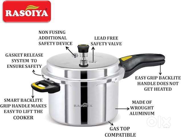 Brand New Rasoiya Heavy 12 Litres Cooker 5 Years Warranty MRP-2799