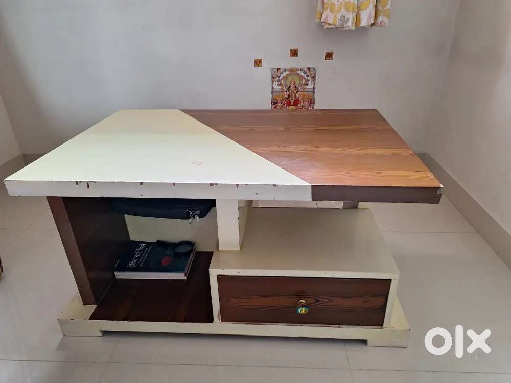 Solid wood center table