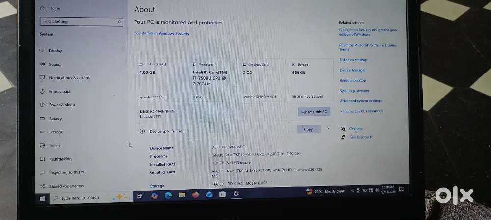 Dell laptop modeli7, Good condition