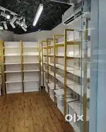 Used wood, ply glass and lights..