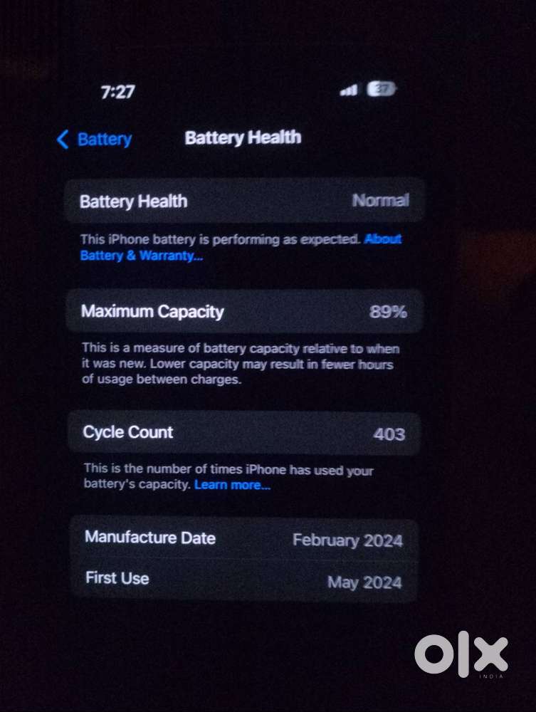 iPhone 15 battery 88