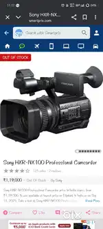 Sony NX100 in good condition. DSLR camera, video recording camera