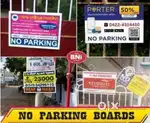 No parking board tagging Manapakam