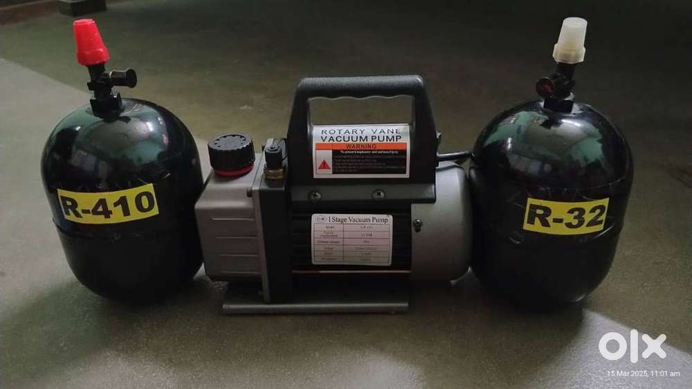 AC ROTARY VACUAM PUMP WITH TWO EMPTY CYLINDER