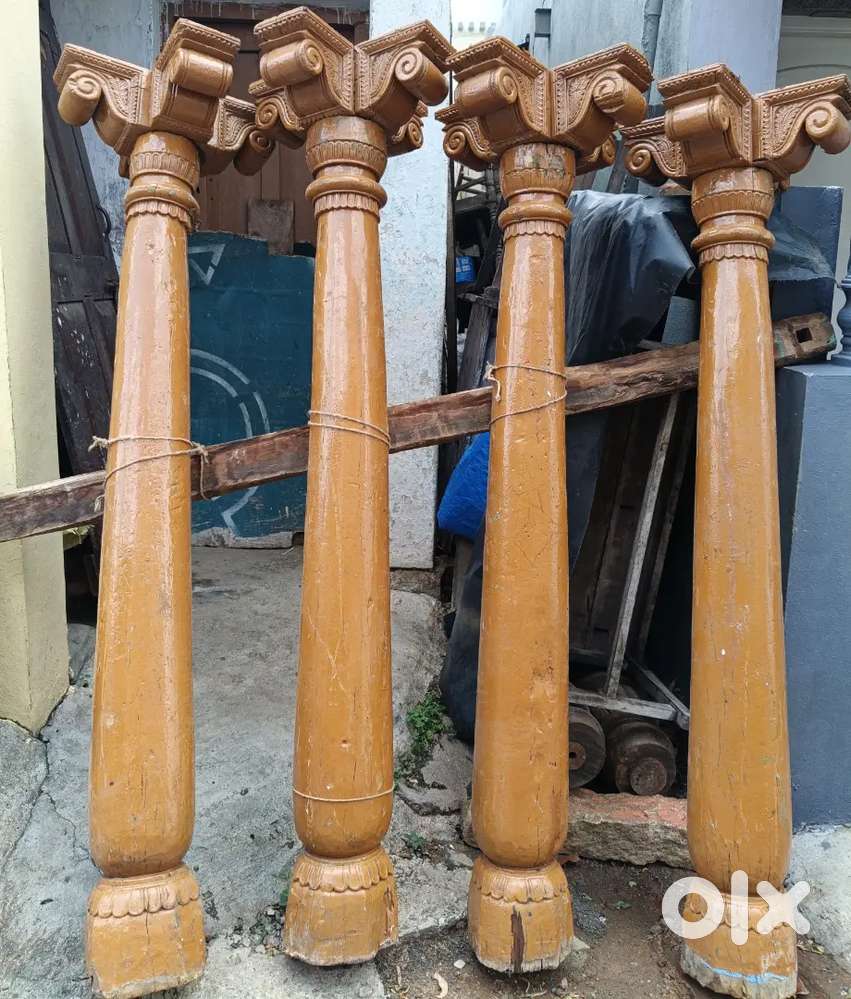 Vintage style wooden furniture's antique casting iron old furniture.