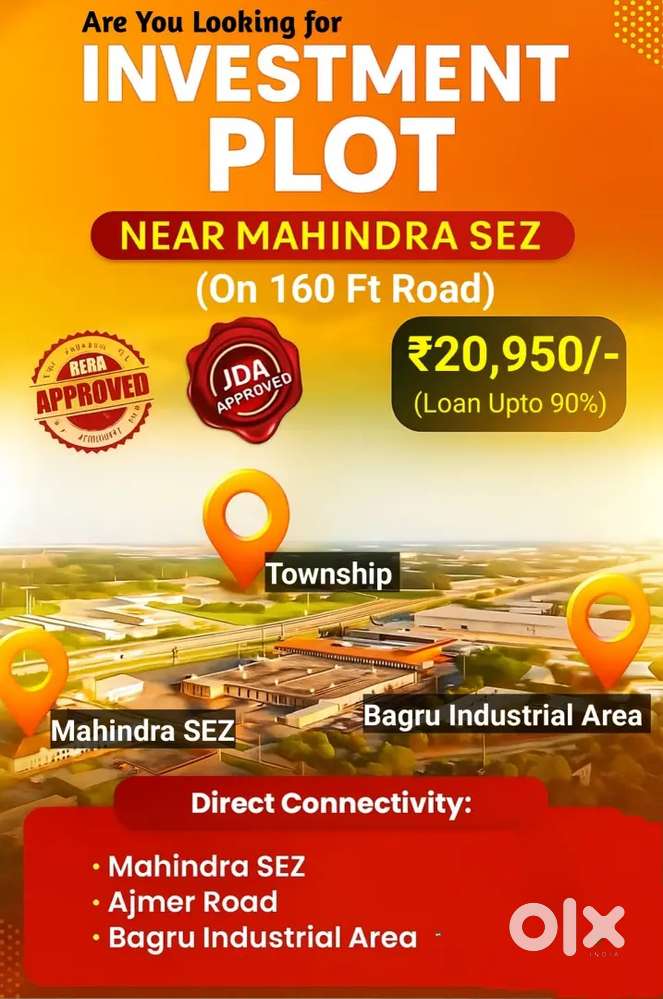 Contact fast for the bestest Jda investment plans near mahindra sez