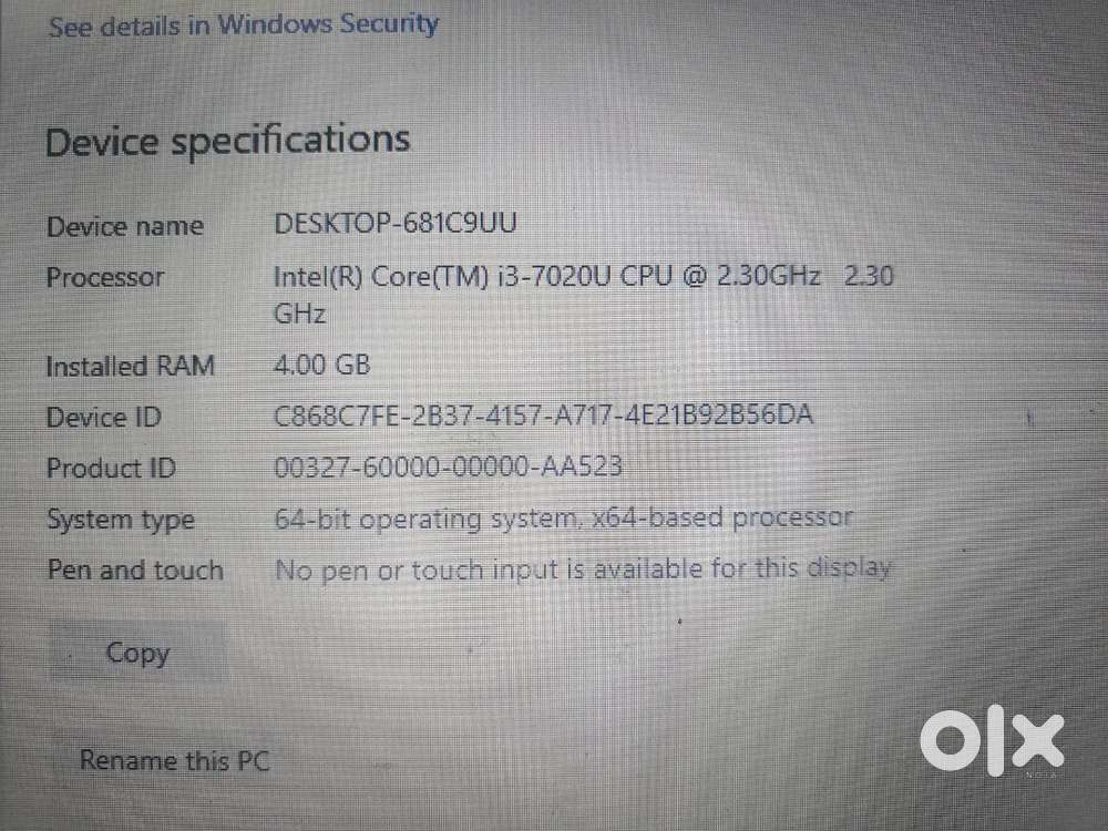 Lenovo IdeaPad 330 (i3 7th gen 1tb hard disc )