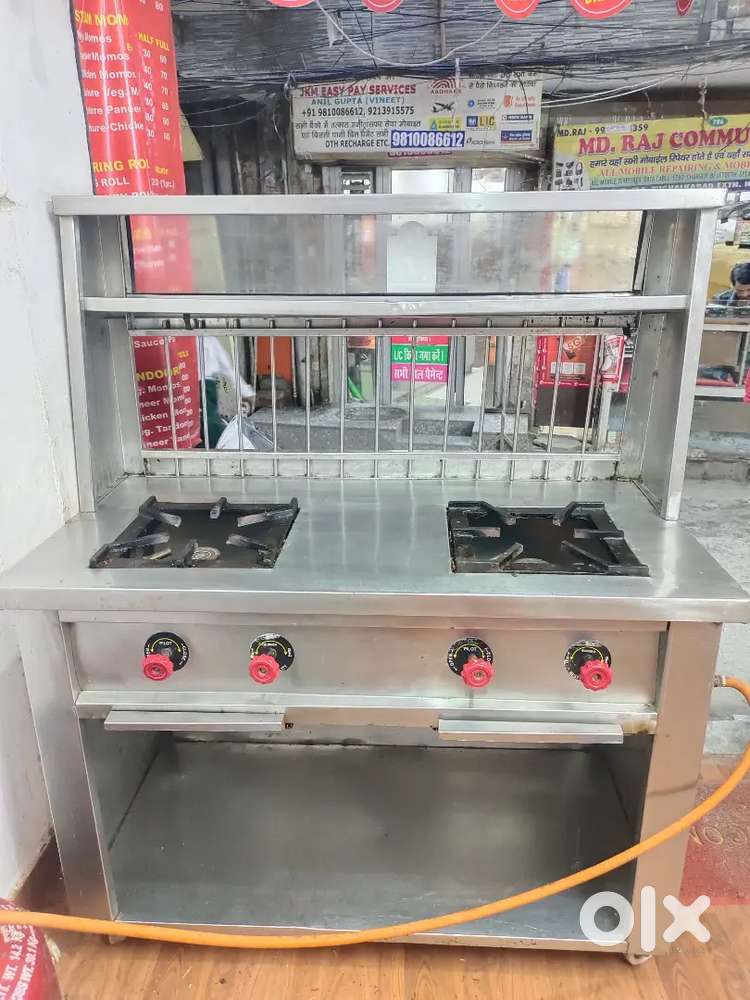 Two burner Steel bhatti