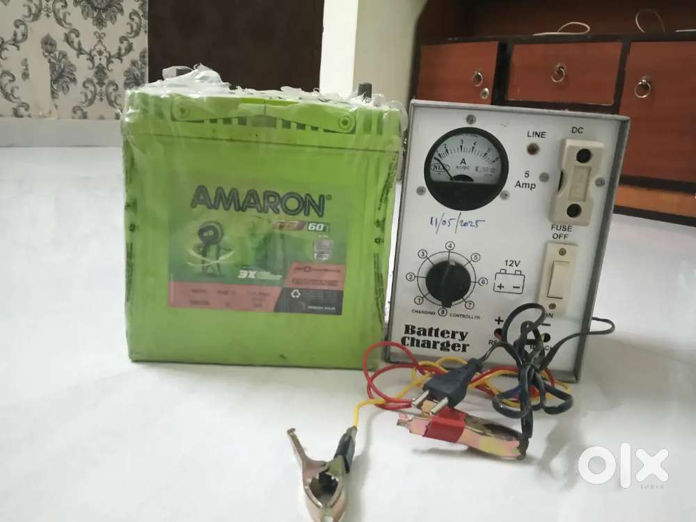 One week use me Li gai (Amaron)battery and charger