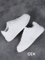 White stylish sneakers