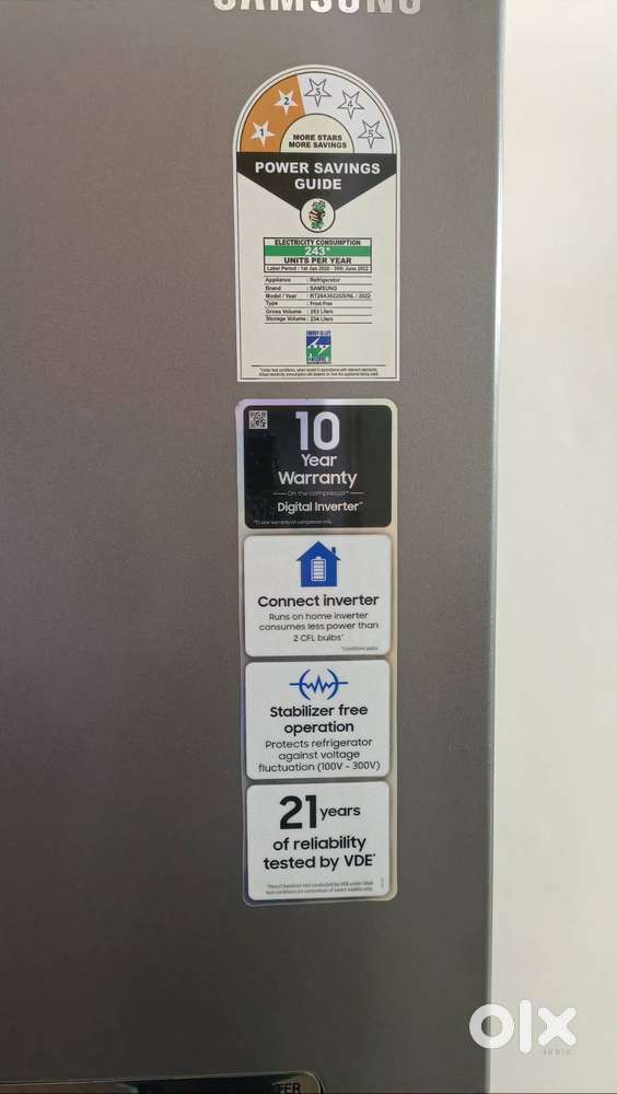 Samsung double door new refrigerator