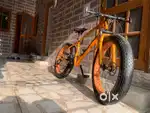 Fat bike in shine  orange colour