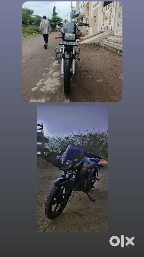 Pulsar 150 dual disc 2018 model and splendor plus 2021 model