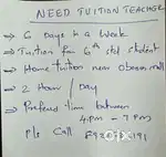 Home tuition teacher for CBSC 7th Std