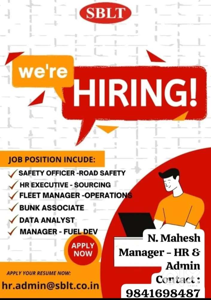 Wanted - Supervisors - 25 Nos