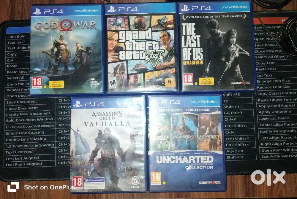 Ps4 games if you wanna buy.