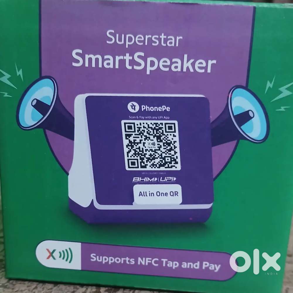 PHONEPE SMART SPEAKER AND QR CODE
