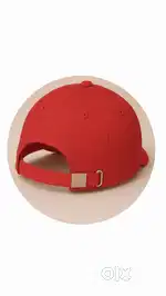 Red cotton cap Unisex stylish lighweight