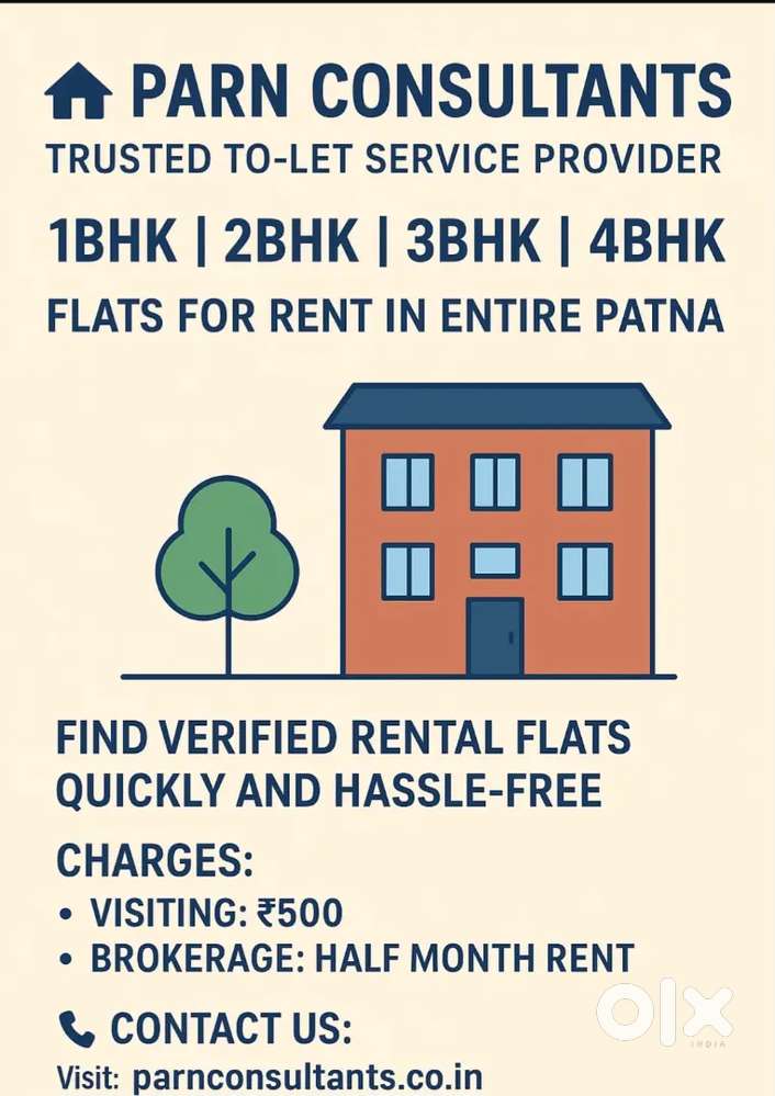 1BHK  2BHK  3BHK  4BHK Flats for Rent in Entire Patna