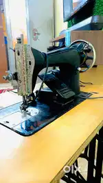 Sewing machine with motor