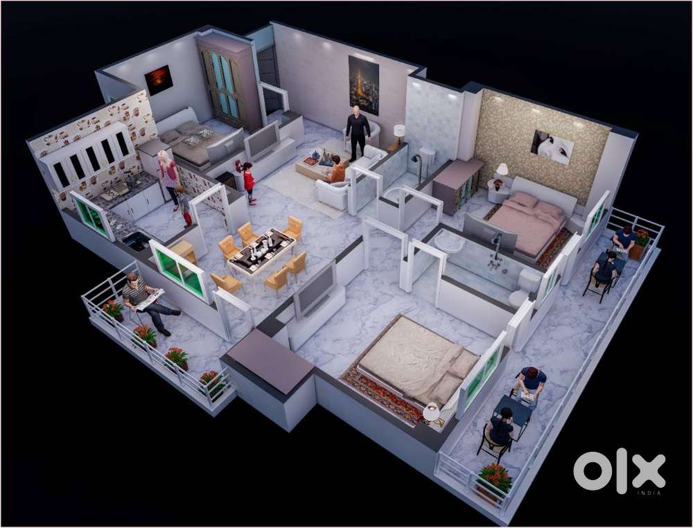 Newly Launched 3 BHK Flat in Global Tower Residential cum Commercial