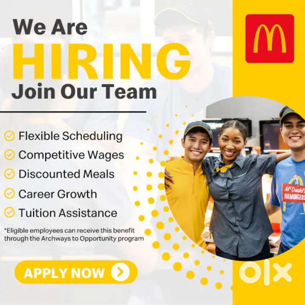 McDonald's hiring best career growth opportunities