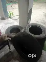Tyres for sale. 2 of them is very new and 2 are in good condition.