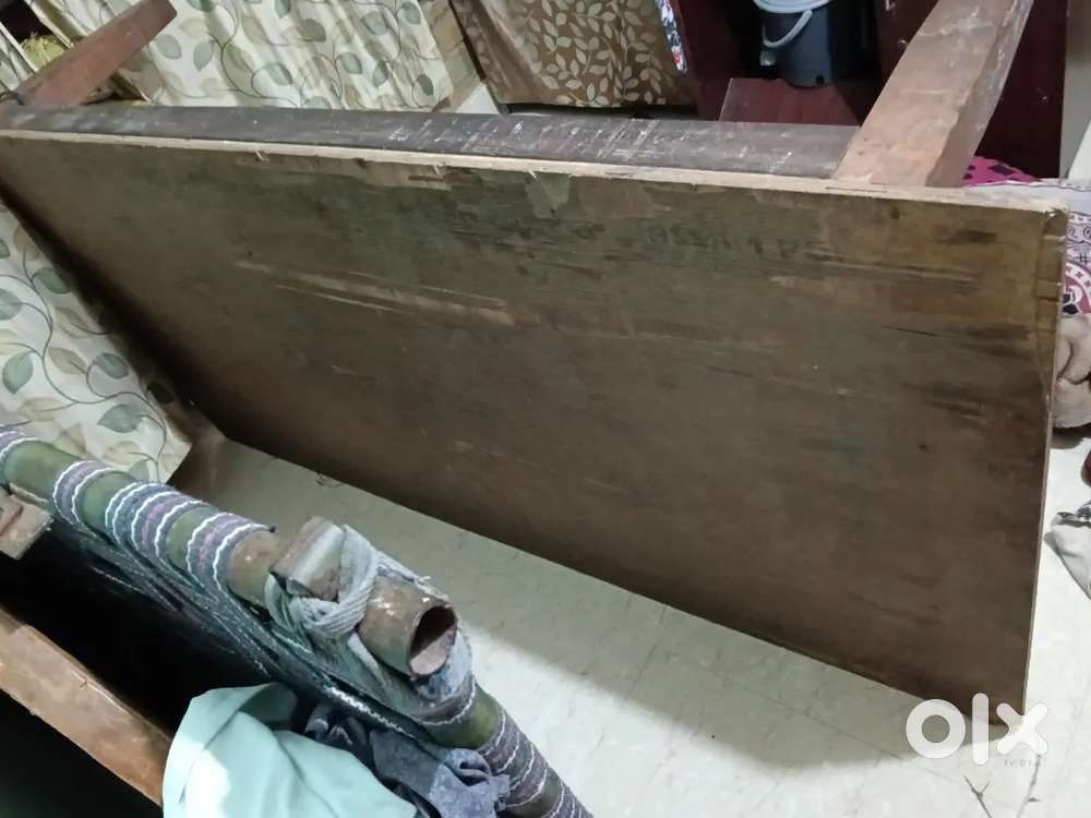 wooden bed