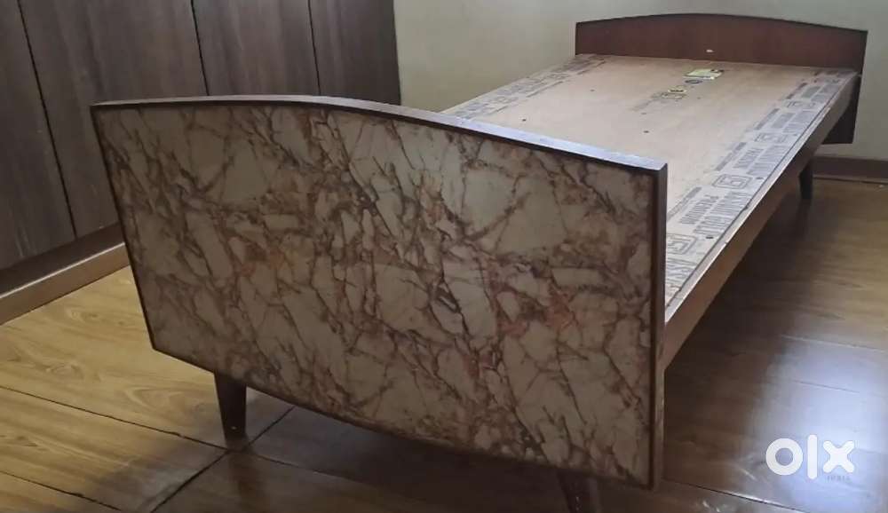 Single cot teak wood x 2nos