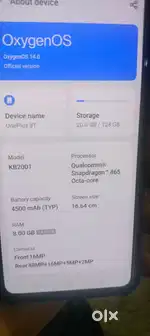8T ONE PLUS no bill,no charger