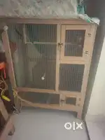 Wood cage for pets
