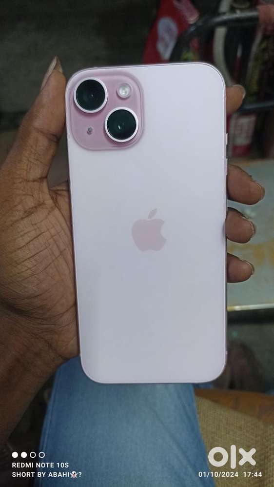 Iphone 15 pink colour with new condition battery healt 87%