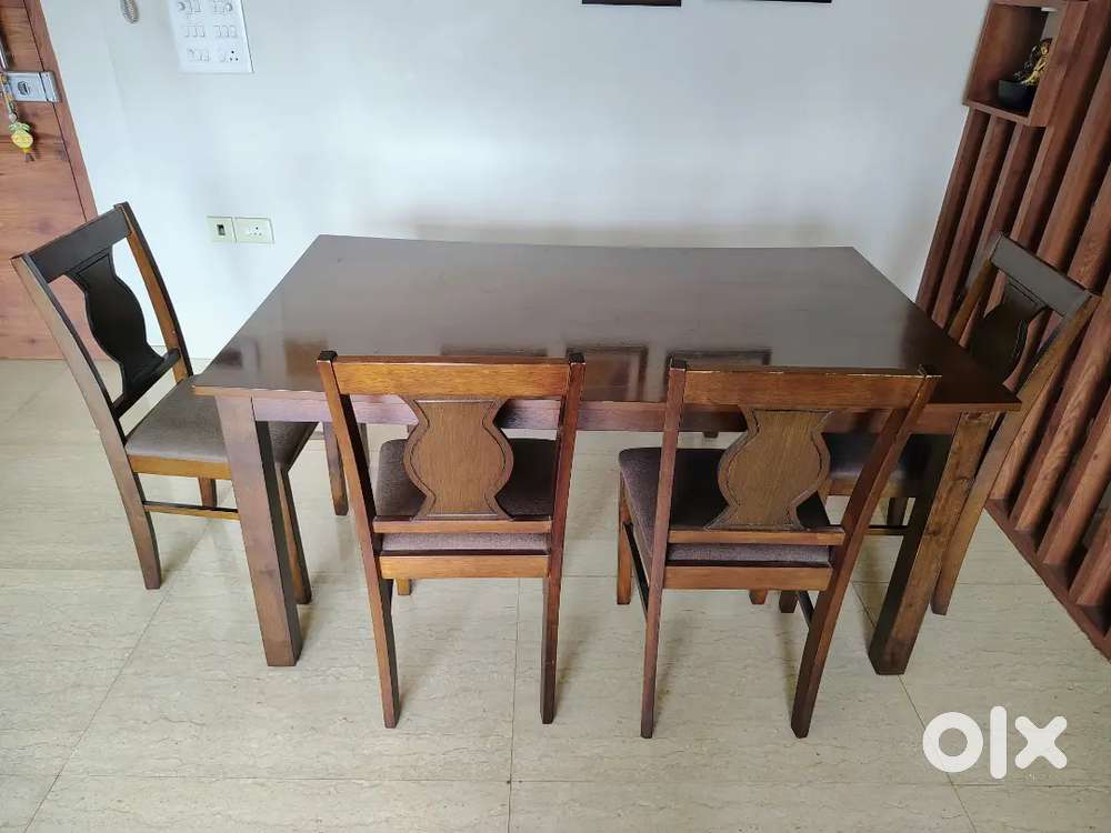 Dinning table (6 seaters)  - 4 chair and 1 bench