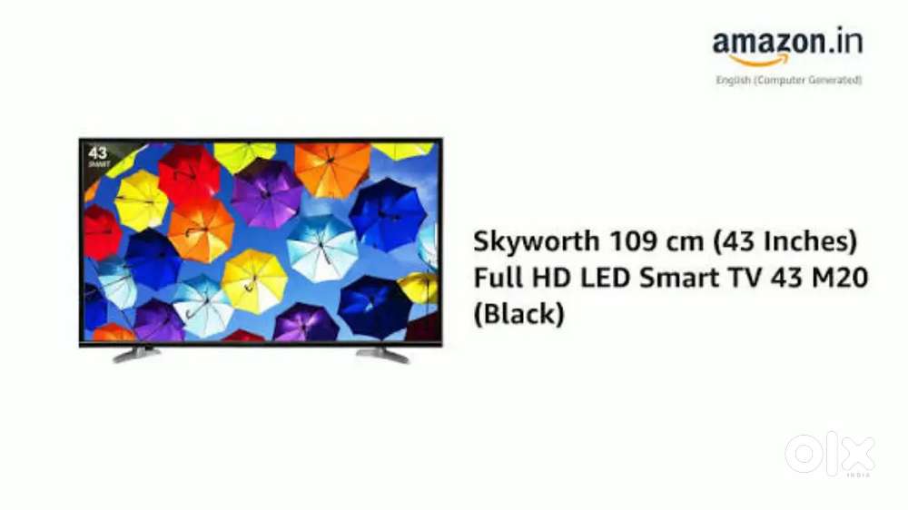 Skyworth 43inch tv smart tv less used