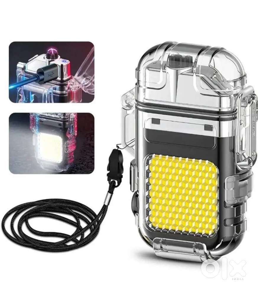 360 Flash Rechargeable Lighter,Electric Lighter Waterproof USB Type C