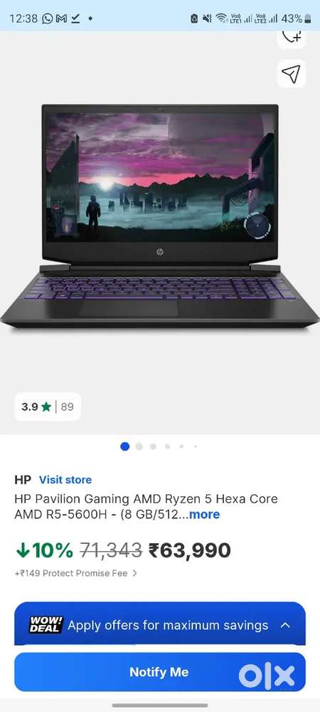 HP Pavilion Gaming Laptop 15
