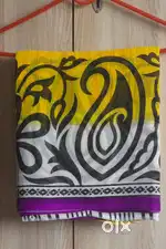 Mix fabric saree