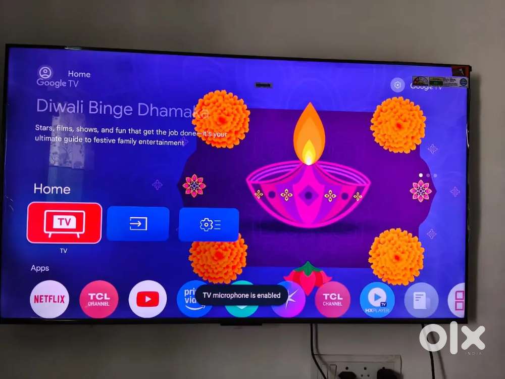TCL LED TV (55) in black colour