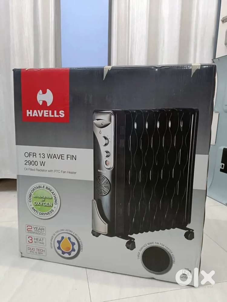 Havells 13 Fin Room Heater - New condition