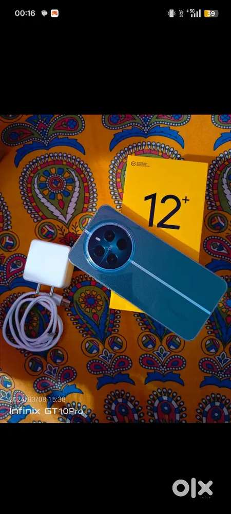 Realme12+5g 8gb.ram 256intarnal