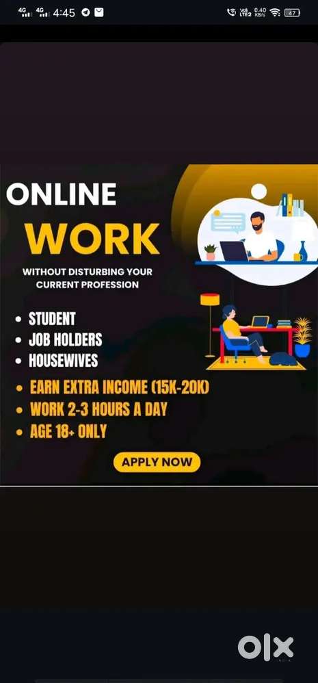 Online work from home