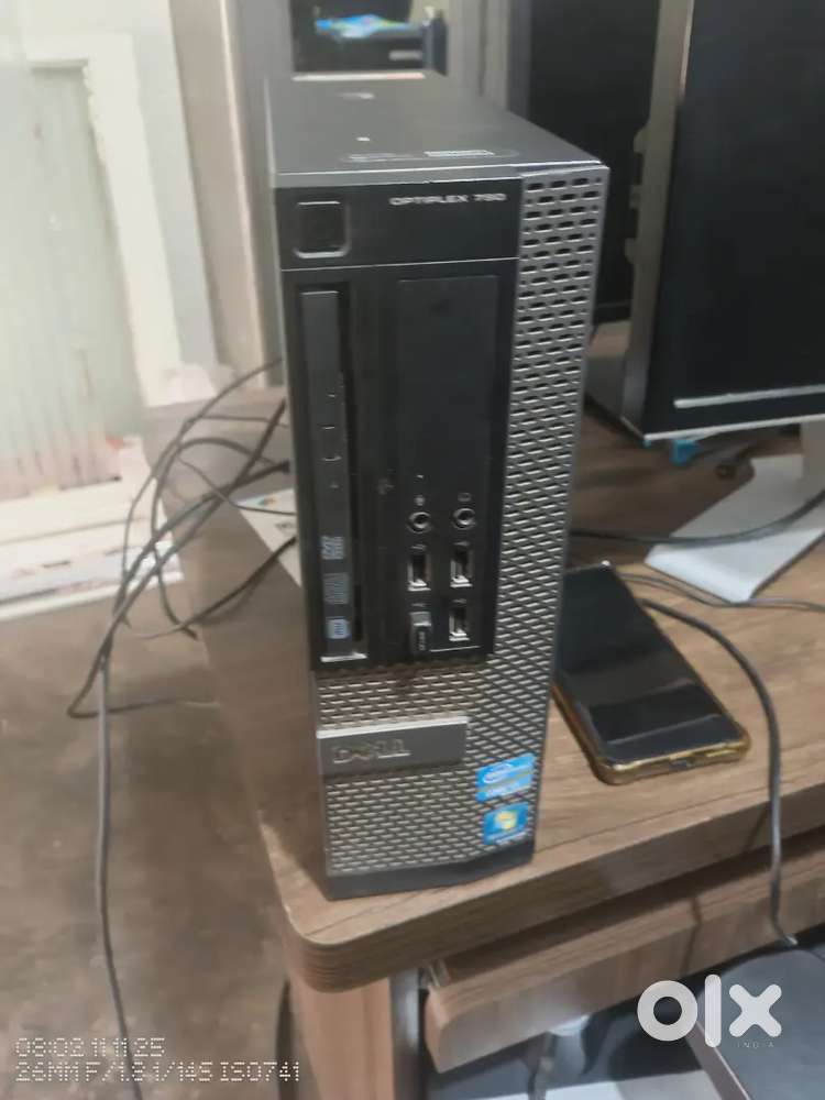 Dell cpu and monitor , with wired  keyboard and mouse